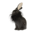 Hase mit Fell - charmante Dekoration mit natürlichem Look