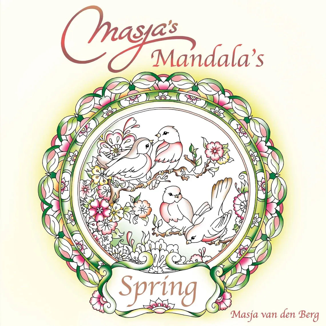 Premium Malbuch „Masjas Mandala’s Spring“ – kreative Entspannung & stilvolle Mandalas