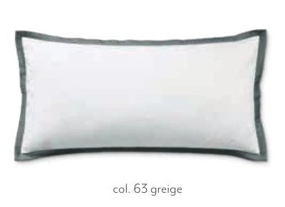 Satin-Bettwäsche ONE mit farbigem Stehsaum von decode by luiz