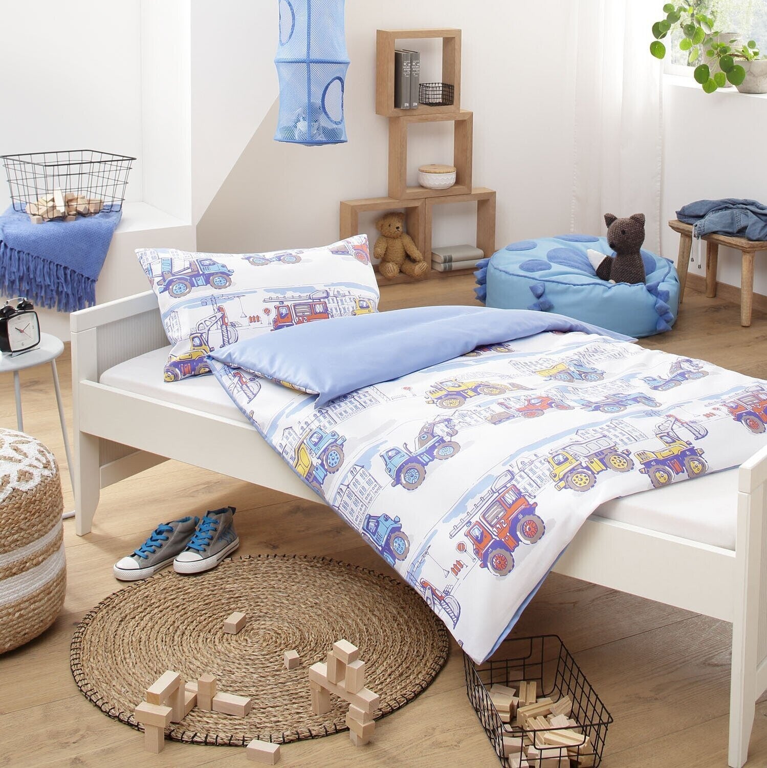 Kinderbettwäsche BAUMEISTER – robuste Qualität für kleine Entdecker